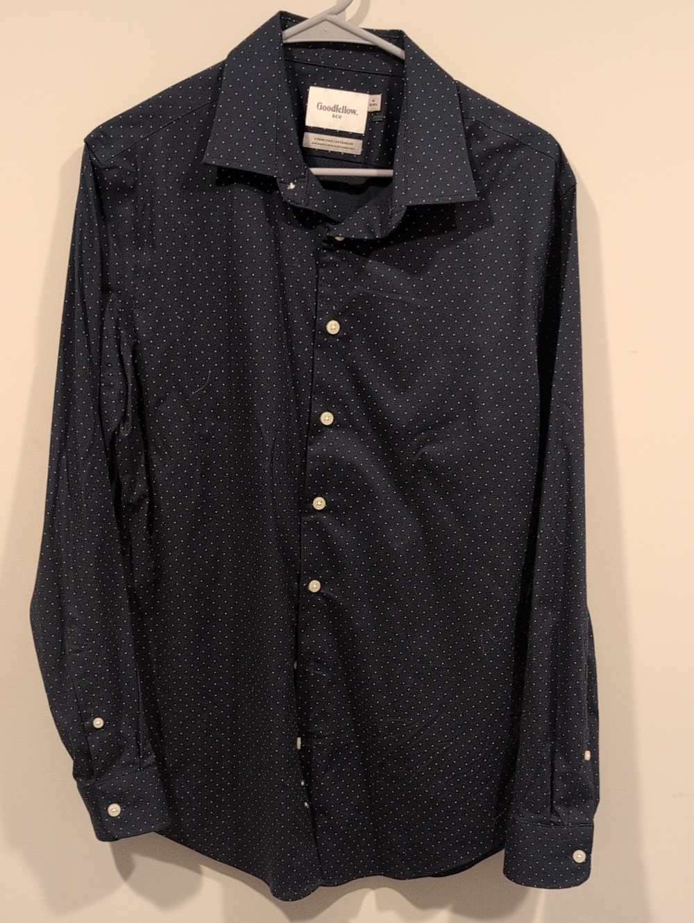 Goodfellow & Co Navy Microdot Dress Shirt